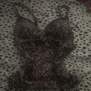 Nicole Miller Leopard Print Bikini